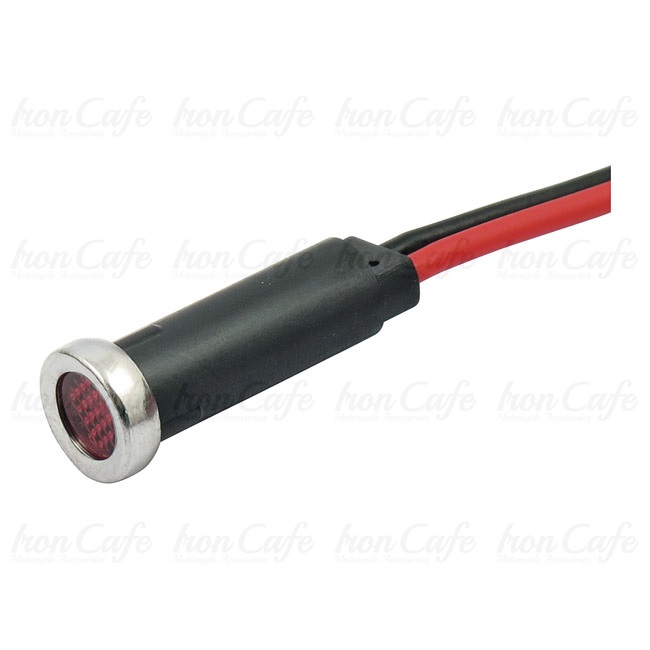 Spia a led rossa 8mm