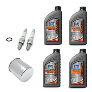Kit tagliando XL Sportster 84-20 semisintetico Bel Ray, filtro cromato