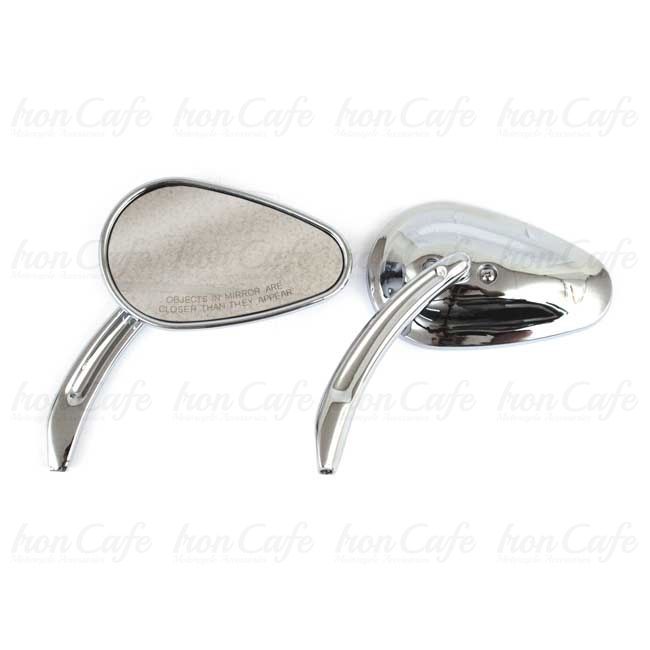 Coppia di specchi Bullet cromati