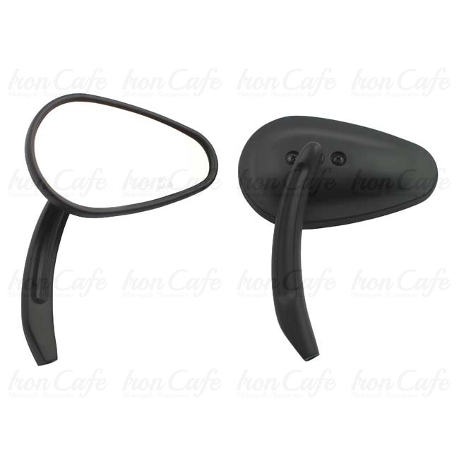 Coppia di specchi Bullet neri