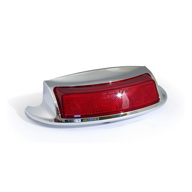 Fregio parafango posteriore con luce LED e lente rossa