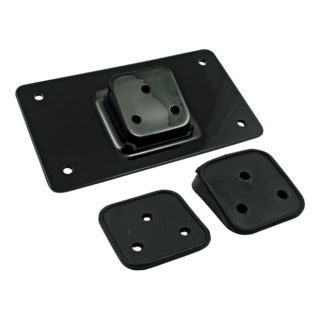 Supporto targa universale Nero
