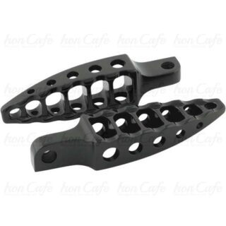 Pedalini MX style attacco dritto - Nero anodizzato