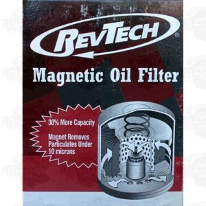 Filtro olio magnetico Revtech Cromato, 02-17 V-Rod - immagine 3