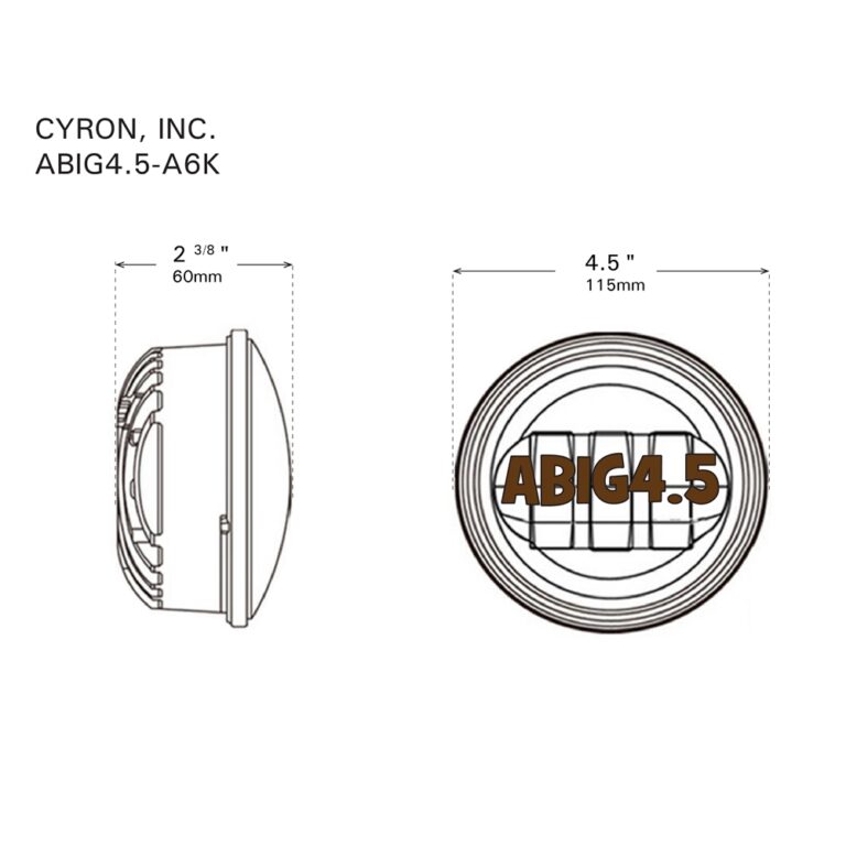 Parabole CYRON a LED da 4 1/2" per fari supplementari - immagine 2