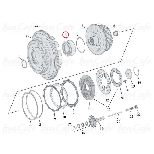 Cuscinetto Frizione A Rullo Antiretrovoglia Shimano 10F33 – One Way Clutch Per Mulinello Baitcasting